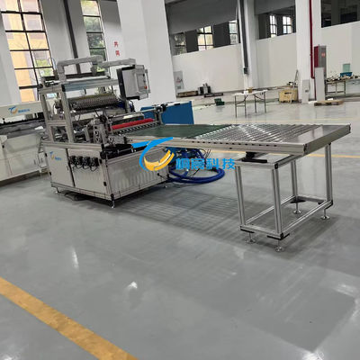 1KW γραμμή παραγωγής φίλτρου αέρα 50HZ μαχαίρι μηχανή πλέξιμο χαρτιού 1300mm πλάτος εργασίας