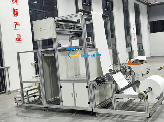 Ηλεκτρονικός έλεγχος PLC Μηχανή πλεξίματος γυάλινων ινών Γραμμή παραγωγής διπλωμένου χαρτιού 220V