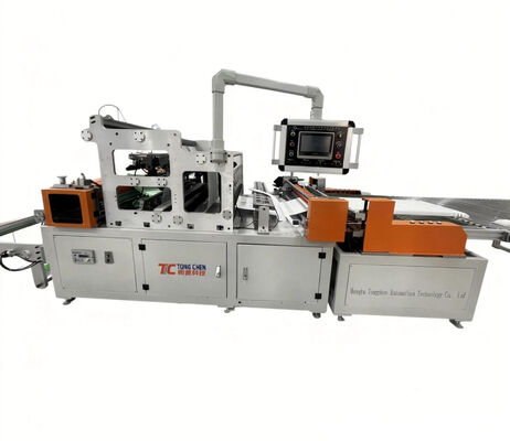 Γραμμή Παραγωγής Φίλτρων Υψηλής Απόδοσης 300mm Ύψος Πτυχής Αυτόματη Γραμμή Παραγωγής Πτύχωσης και Συγκόλλησης HEPA Φίλτρων