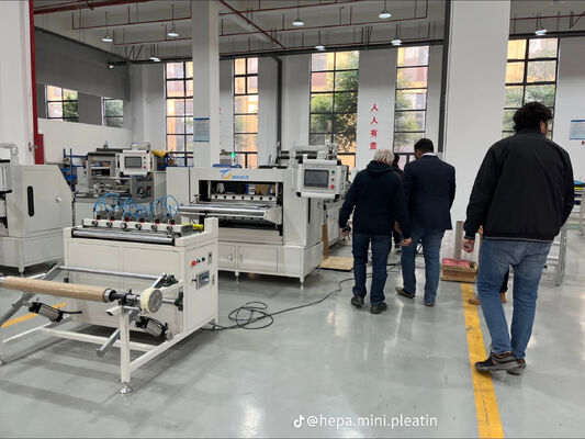 Πλήρης Αυτόματη Μηχανή Πτύχωσης Μαχαιριού φίλτρου αυτοκινήτου Φίλτρα Φορτηγών  Γραμμή παραγωγής πτύχωσης και κόλλησης φίλτρων