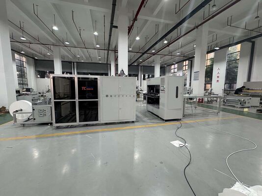 Υψηλής απόδοσης και πλήρως αυτόματη μηχανή πλέξης υλικού φίλτρου από γυαλί ίνες για βιώσιμες διαδικασίες παραγωγής φίλτρων HEPA