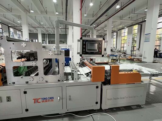 Αποτελεσματική και φιλική προς το περιβάλλον γραμμή παραγωγής φιλτραρίσματος HEPA για μικρές πτυχές για υψηλής απόδοσης διαδικασίες παραγωγής