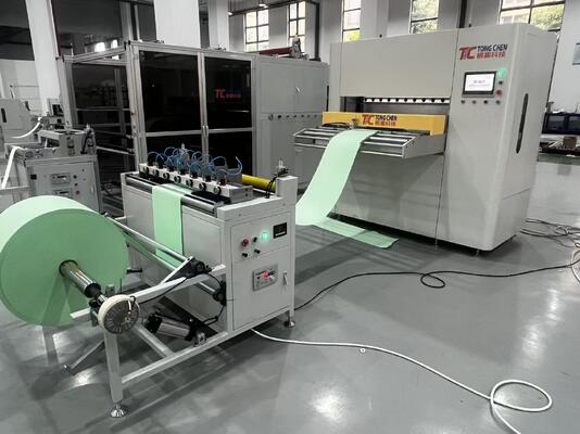 Industrial 300mm Servo Automatic Pleating Machine - High Speed Textile Folding System