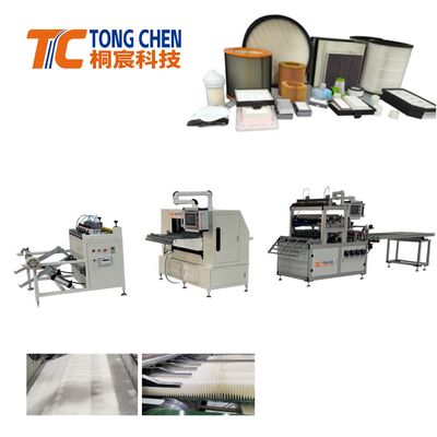 Γραμμή Παραγωγής Κοπής και Πτύχωσης Φίλτρου από Χαρτί με Πλήρη Αυτόματη Τροφοδοσία Ακριβείας