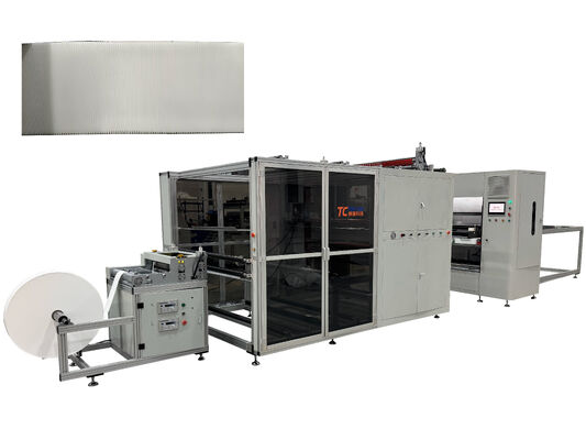 Γραμμή παραγωγής αναδιπλούμενου χαρτιού από υαλοΐνες πλήρως αυτόματης υψηλής θερμοκρασίας με ύψος αναδίπλωσης 300mm χωρίς διαχωριστικό